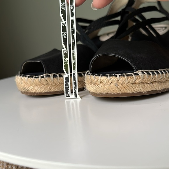 ABEO Delano Metatarsal Wedge Espadrille Sandals Leather Sling Back Open Toe *9N - Picture 12 of 13